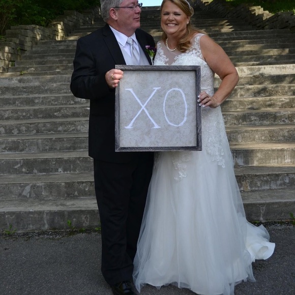 Wedding dress from David’s bridal size 16 - Picture 2 of 7